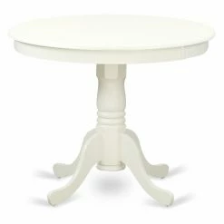 Best deal ✔️ East West Furniture Antique 5 Piece Round Dining Table Set With Faux Leather Chairs 😉