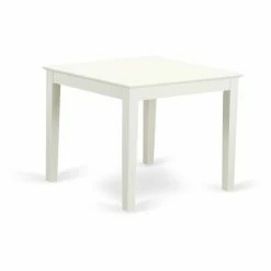 Outlet ⌛ East West Furniture Oxford 3 Piece Square Dinette Set With Faux Leather Chairs ❤️