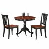 Hot Sale ๐งจ East West Furniture Antique 3 Piece Pedestal Round Dining Table Set With Avon Wooden Seat Chairs โจ 2 Hot Sale ๐งจ East West Furniture Antique 3 Piece Pedestal Round Dining Table Set With Avon Wooden Seat Chairs โจ -Kitchen Sales Store masterEASE186