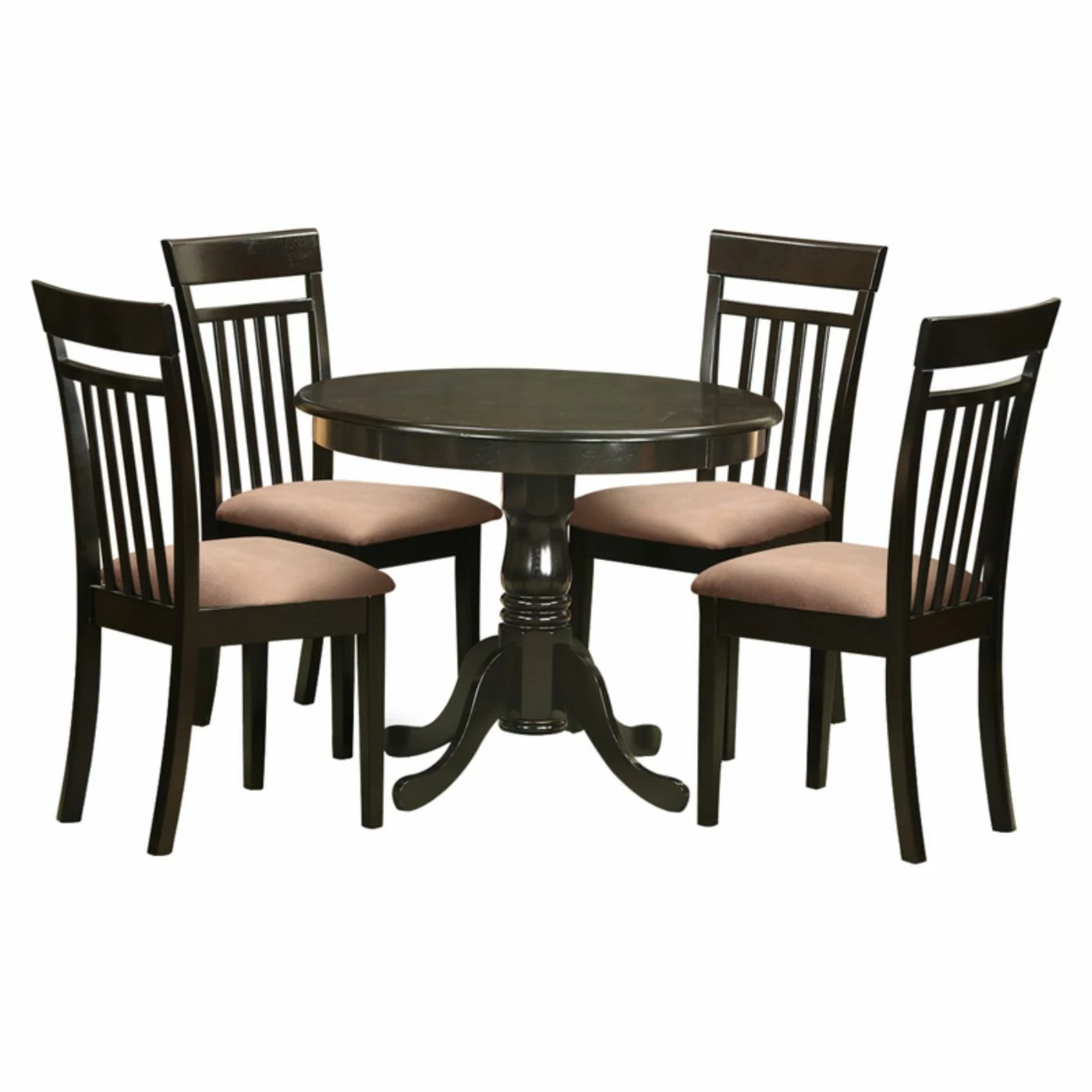 Best deal โ East West Furniture Antique 5 Piece Pedestal Round Dining Table Set With Capri Microfiber Seat Chairs ๐ฏ 3 Best deal โ East West Furniture Antique 5 Piece Pedestal Round Dining Table Set With Capri Microfiber Seat Chairs ๐ฏ
