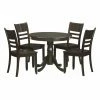 Buy ⭐ East West Furniture Antique 5 Piece Pedestal Round Dining Table Set With Fields Wooden Seat Chairs 🥰 2 Buy ⭐ East West Furniture Antique 5 Piece Pedestal Round Dining Table Set With Fields Wooden Seat Chairs 🥰 -Kitchen Sales Store masterEASE204