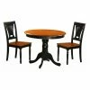 Best deal โญ East West Furniture Antique 3 Piece Pedestal Round Dining Table Set With Plainville Wooden Seat Chairs โ 2 Best deal โญ East West Furniture Antique 3 Piece Pedestal Round Dining Table Set With Plainville Wooden Seat Chairs โ -Kitchen Sales Store masterEASE213