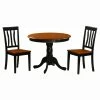 Discount ⭐ East West Furniture Antique 3 Piece Pedestal Round Dining Table Set With Wooden Seat 🔔 2 Discount ⭐ East West Furniture Antique 3 Piece Pedestal Round Dining Table Set With Wooden Seat 🔔 -Kitchen Sales Store masterEASE221