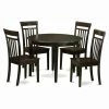 Best reviews of 🔔 East West Furniture Boston 5 Piece Round Dining Table Set With Capris Wooden Seat Chairs 😍 -Kitchen Sales Store masterEASE272