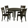 Brand new 👍 East West Furniture Boston 5 Piece Round Dining Table Set With Fields Wooden Seat Chairs 🔥 -Kitchen Sales Store masterEASE280