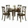 Cheapest ⌛ East West Furniture Boston 5 Piece Round Dining Table Set With Wooden Seat Chairs 😉 2 Cheapest ⌛ East West Furniture Boston 5 Piece Round Dining Table Set With Wooden Seat Chairs 😉 -Kitchen Sales Store masterEASE290