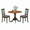 Best deal 😍 Round East West Furniture Dublin 3 Piece Drop Leaf Dining Table Set With Faux Leather Antique Chairs 😍 -Kitchen Sales Store masterEASE366