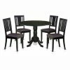 Budget ✨ Round East West Furniture Dublin 5 Piece Drop Leaf Dining Table Set With Buckland Faux Leather Seat Chairs 👍 1 Budget ✨ Round East West Furniture Dublin 5 Piece Drop Leaf Dining Table Set With Buckland Faux Leather Seat Chairs 👍 -Kitchen Sales Store masterEASE387