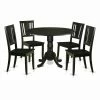 Best reviews of ✨ Round East West Furniture Dublin 5 Piece Drop Leaf Dining Table Set With Buckland Wooden Seat Chairs 👍 -Kitchen Sales Store masterEASE388