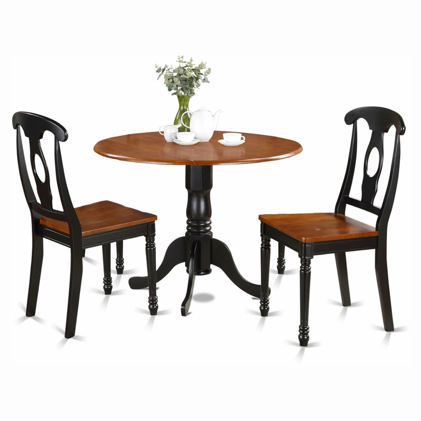 Best deal 👍 East West Furniture Dublin 3 Piece Drop Leaf Round Dining Table Set With Kenley Wooden Seat Chairs 🎁 3 Best deal 👍 East West Furniture Dublin 3 Piece Drop Leaf Round Dining Table Set With Kenley Wooden Seat Chairs 🎁