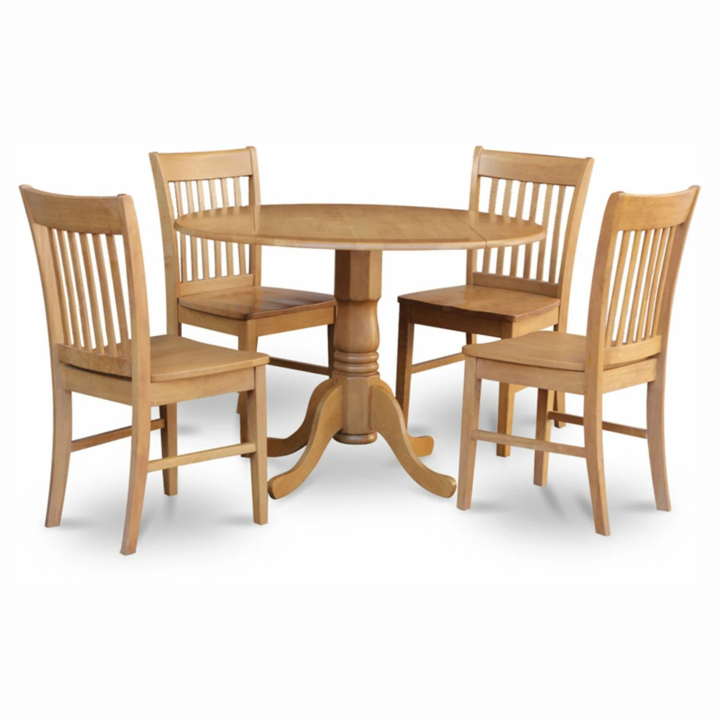New ๐ Round East West Furniture Dublin 5 Piece Drop Leaf Dining Table Set With Norfolk Wooden Seat Chairs โค๏ธ 3 New ๐ Round East West Furniture Dublin 5 Piece Drop Leaf Dining Table Set With Norfolk Wooden Seat Chairs โค๏ธ
