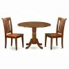New ๐ฅ Round East West Furniture Dublin 3 Piece Drop Leaf Dining Table Set With Portland Wooden Seat Chairs โญ 2 New ๐ฅ Round East West Furniture Dublin 3 Piece Drop Leaf Dining Table Set With Portland Wooden Seat Chairs โญ -Kitchen Sales Store masterEASE421