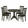 Best reviews of ✨ East West Furniture Hartland 5 Piece Round Pedestal Dining Table Set With Capri Chairs 🔥 -Kitchen Sales Store masterEASE513