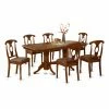 Cheapest 😉 Rectangle East West Furniture Kenley 7 Piece Rectangular Trestle Dining Table Set 👍 -Kitchen Sales Store masterEASE573