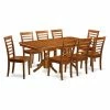 New ⭐ Rectangle East West Furniture Kenley 9 Piece Dining Table Set With Milan Chairs 👏 -Kitchen Sales Store masterEASE577