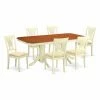 Best Sale 😉 Rectangle East West Furniture Kenley 7 Piece Dining Table Set With Plainview Chairs 🎉 2 Best Sale 😉 Rectangle East West Furniture Kenley 7 Piece Dining Table Set With Plainview Chairs 🎉 -Kitchen Sales Store masterEASE579