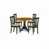 Coupon 🔥 Round East West Furniture 5 Piece Splat Back Drop Leaf Dinette Dining Table Set 👏 1 Coupon 🔥 Round East West Furniture 5 Piece Splat Back Drop Leaf Dinette Dining Table Set 👏 -Kitchen Sales Store masterEASE610