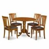 Best deal 🥰 Round East West Furniture 5 Piece Lath Back Drop Leaf Dinette Dining Table Set 😉 -Kitchen Sales Store masterEASE612