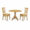 Budget 🔥 Round East West Furniture 3 Piece Comb Back Drop Leaf Dinette Dining Table Set 😉 -Kitchen Sales Store masterEASE613