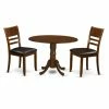 Discount 😍 Round East West Furniture 3 Piece Mission Drop Leaf Dinette Dining Table Set 😍 2 Discount 😍 Round East West Furniture 3 Piece Mission Drop Leaf Dinette Dining Table Set 😍 -Kitchen Sales Store masterEASE619