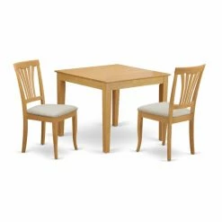 Top 10 ⌛ Square East West Furniture 3 Piece Lath Back Breakfast Nook Dining Table Set ✔️