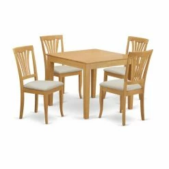 Budget 👏 Square East West Furniture 5 Piece Lath Back Breakfast Nook Dining Table Set ✨
