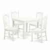 Cheapest 🧨 Square East West Furniture 5 Piece Sheaf Back Breakfast Nook Dining Table Set 🎁 -Kitchen Sales Store masterEASE636