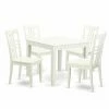 Promo 🔔 Casual Dining Sets East West Furniture 5 Piece Triple Crossback Breakfast Nook Dining Table Set 🔥 -Kitchen Sales Store masterEASE642