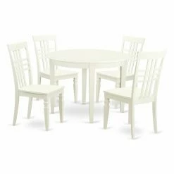 Brand new ⌛ Casual Dining Sets East West Furniture Boston 5 Piece Latticeback Dining Table Set ⭐