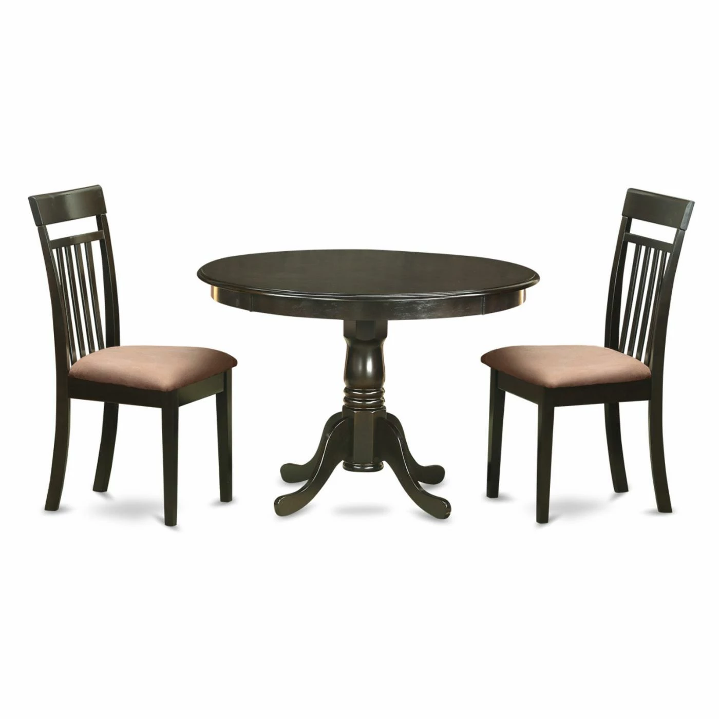 Deals 💯 Round East West Furniture Hartland 3 Piece Sheraton Dining Table Set 👏 3 Deals 💯 Round East West Furniture Hartland 3 Piece Sheraton Dining Table Set 👏