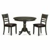 Best reviews of ⌛ Round East West Furniture Hartland 3 Piece Mission Dining Table Set 🤩 -Kitchen Sales Store masterEASE715