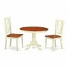 Budget โ๏ธ Round East West Furniture Hartland 3 Piece Windowpane Dining Table Set โค๏ธ 2 Budget โ๏ธ Round East West Furniture Hartland 3 Piece Windowpane Dining Table Set โค๏ธ -Kitchen Sales Store masterEASE718