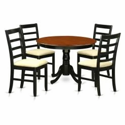 Brand new 🔔 Round East West Furniture Hartland 5 Piece Shaker Dining Table Set 🥰