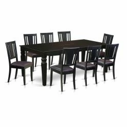 Best Sale ๐งจ Rectangle East West Furniture Logan 9 Piece Scotch Art Dining Table Set โค๏ธ