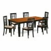 Cheap ⭐ Rectangle East West Furniture Logan 7 Piece Windowpane Dining Table Set 🌟 -Kitchen Sales Store masterEASE767