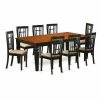 Promo 💯 Rectangle East West Furniture Logan 9 Piece Windowpane Dining Table Set 🔔 -Kitchen Sales Store masterEASE768