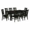 Hot Sale ⌛ Rectangle East West Furniture Logan 9 Piece Thin Slat Dining Table Set 🥰 -Kitchen Sales Store masterEASE786