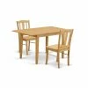 Buy ✨ Rectangle East West Furniture Norfolk 3 Piece Harvester Dining Table Set 🛒 -Kitchen Sales Store masterEASE846