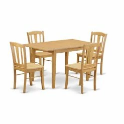 Best reviews of 🔥 Rectangle East West Furniture Norfolk 5 Piece Harvester Dining Table Set 🔥