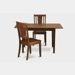 Flash Sale 😉 Rectangle East West Furniture Norfolk 3 Piece Scotch Art Dining Table Set 😉