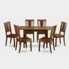 Best Pirce 😀 Rectangle East West Furniture Norfolk 7 Piece Scotch Art Dining Table Set 🔔 -Kitchen Sales Store masterEASE854