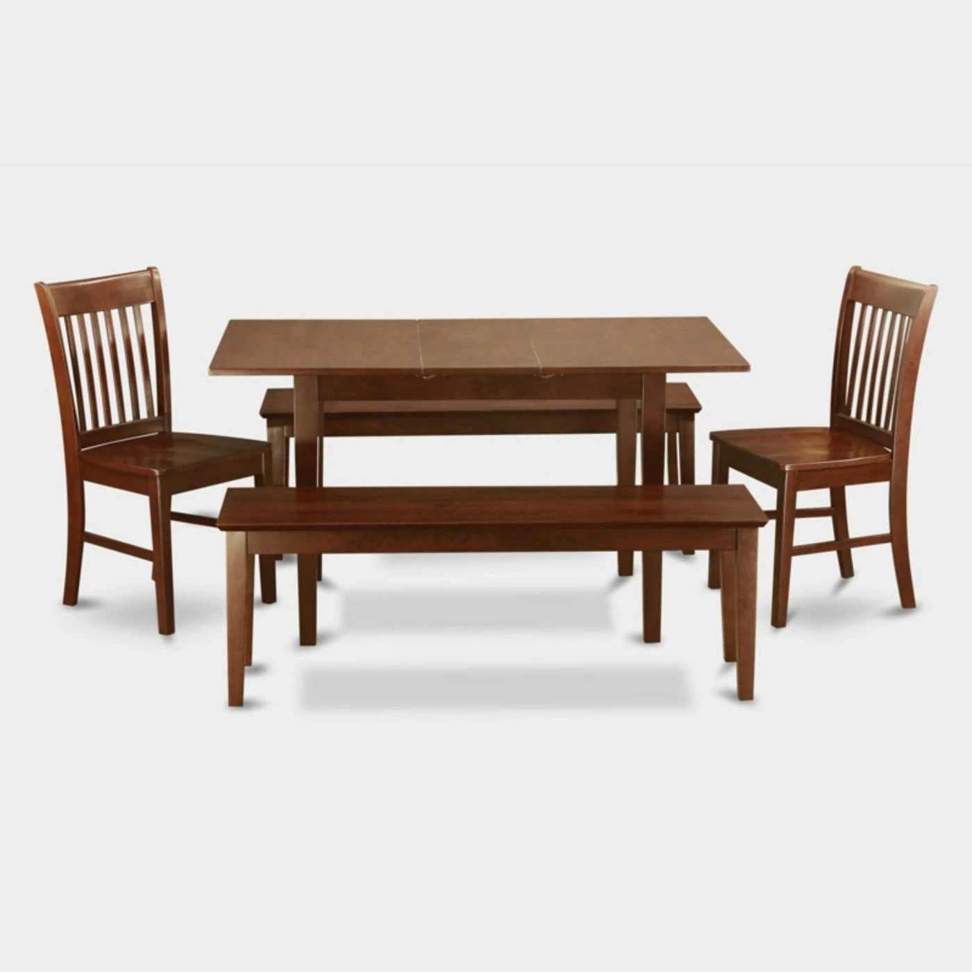 Top 10 π Rectangle East West Furniture Norfolk 5 Piece Slat Back Dining Table Set With 2 Benches π― 3 Top 10 π Rectangle East West Furniture Norfolk 5 Piece Slat Back Dining Table Set With 2 Benches π―