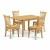 Flash Sale ✔️ Rectangle East West Furniture Norfolk 5 Piece Comb Back Dining Table Set 🔥 -Kitchen Sales Store masterEASE861