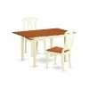 Promo 🛒 Rectangle East West Furniture Norfolk 3 Piece Keyhole Dining Table Set 🌟 2 Promo 🛒 Rectangle East West Furniture Norfolk 3 Piece Keyhole Dining Table Set 🌟 -Kitchen Sales Store masterEASE862