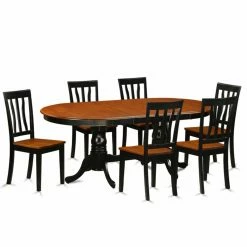 Best reviews of 🎁 Oval East West Furniture Plainville 7 Piece Splat Back Dining Table Set ⭐