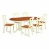 Best Sale ✨ Oval East West Furniture Plainville 7 Piece Keyhole Dining Table Set 🎁 1 Best Sale ✨ Oval East West Furniture Plainville 7 Piece Keyhole Dining Table Set 🎁 -Kitchen Sales Store masterEASE941