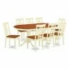 Outlet 👍 Oval East West Furniture Plainville 9-Piece Lattice-back Dining Table Set 👏 1 Outlet 👍 Oval East West Furniture Plainville 9-Piece Lattice-back Dining Table Set 👏 -Kitchen Sales Store masterEASE999