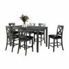 Best Pirce 😍 Rectangle Picket House Furnishings Alexa 7 Piece Counter Height Dining Set 🎁 -Kitchen Sales Store masterELET1021
