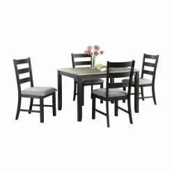 Cheap 👍 Rectangle Picket House Furnishings Kona 5 Piece Dining Table Set 🤩