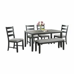 Brand new ❤️ Rectangle Picket House Furnishings Kona 6 Piece Dining Table Set 🎁